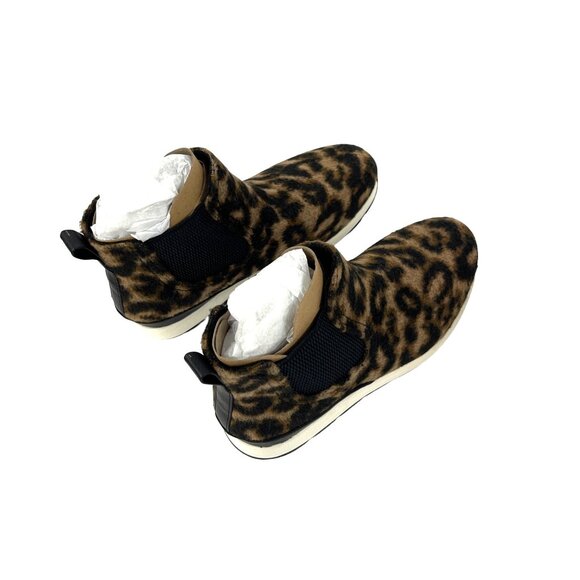 B.O.C. Kara Womens Leopard Print Ankle Boots Size 7 Medium Faux Suede & Elastic - Picture 7 of 8